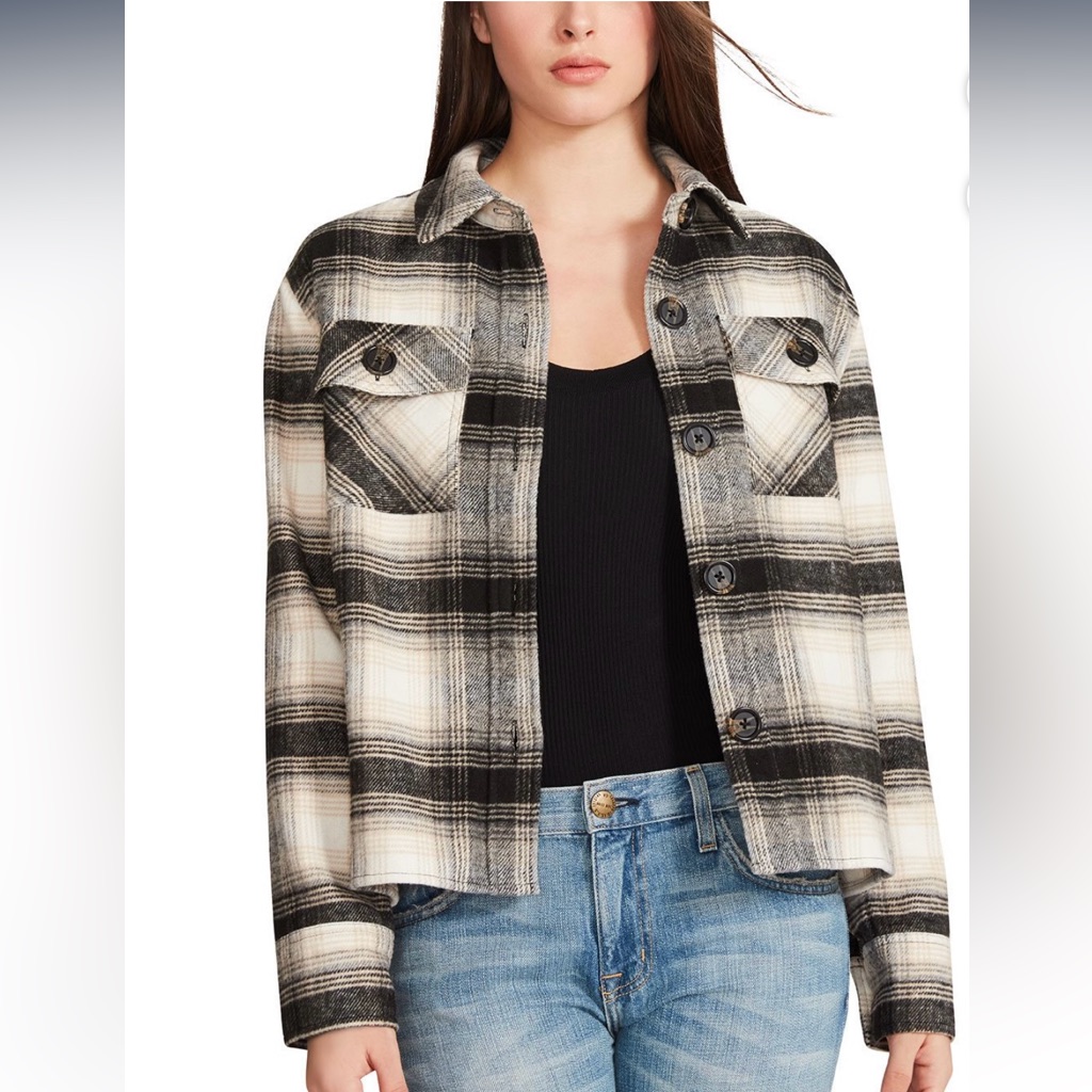 Bb Dakota Steve Madden Boxy Shacket, Women’s Sz X-Small, Nwt